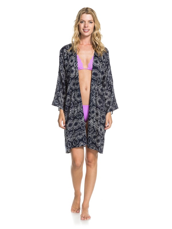 roxy, NIHON, SHIBORI PEACOAT PATTERN (btn7) 0 NIHON ARJWT03022 Roxy