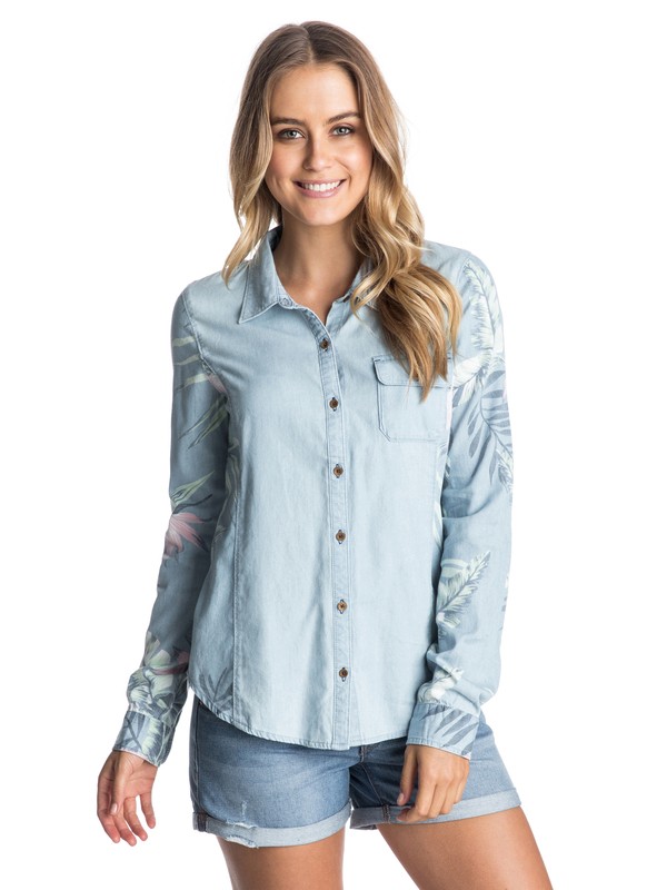 Tropic Classic - Chambray Button-Up Shirt ARJWT03041 0 Tropic Classic ARJWT03041 Roxy