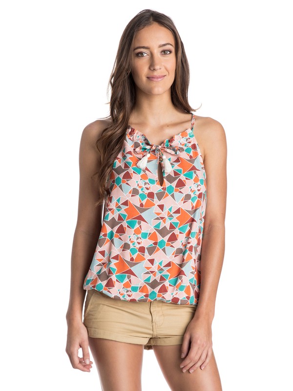 roxy, Cat Harbor Halter Top, MELON MOSAIC MIX UP OPT 1 (nhz6) 0 Cat Harbor Halter Top ARJWT03060 Roxy