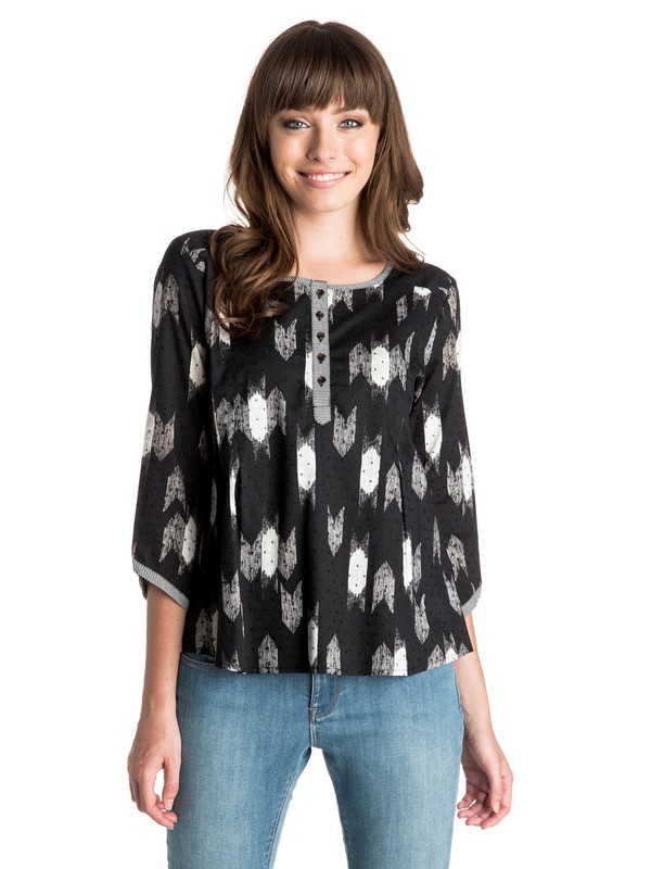 Little Next Door - 3/4 Sleeve Top ARJWT03071 0 Little Next Door - Haut manches 3/4 ARJWT03071 Roxy