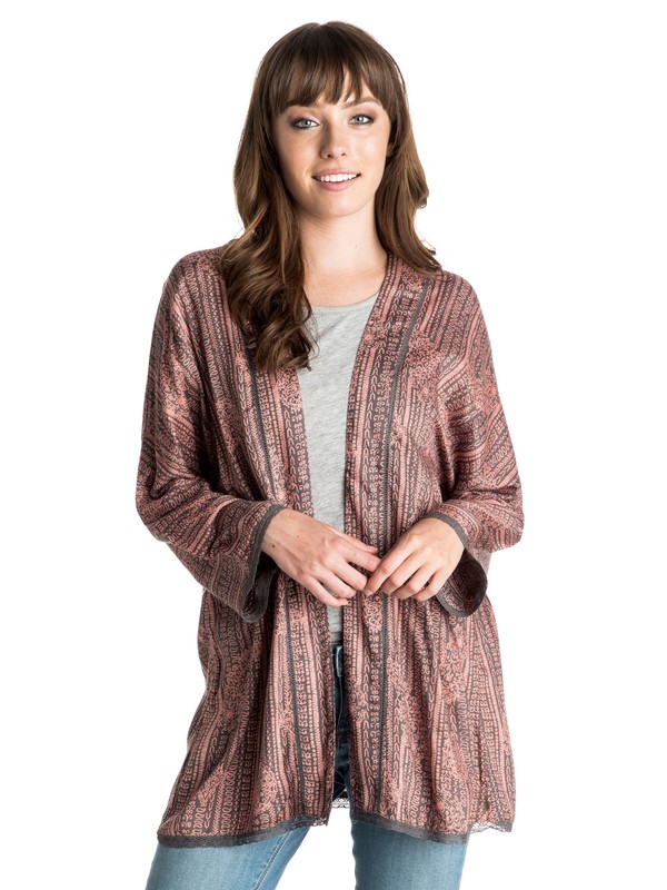 roxy, Luna Kimono, 6630 PAISLEY AND MEDALLIONS BU (mhp6) 0 Luna Kimono ARJWT03079 Roxy