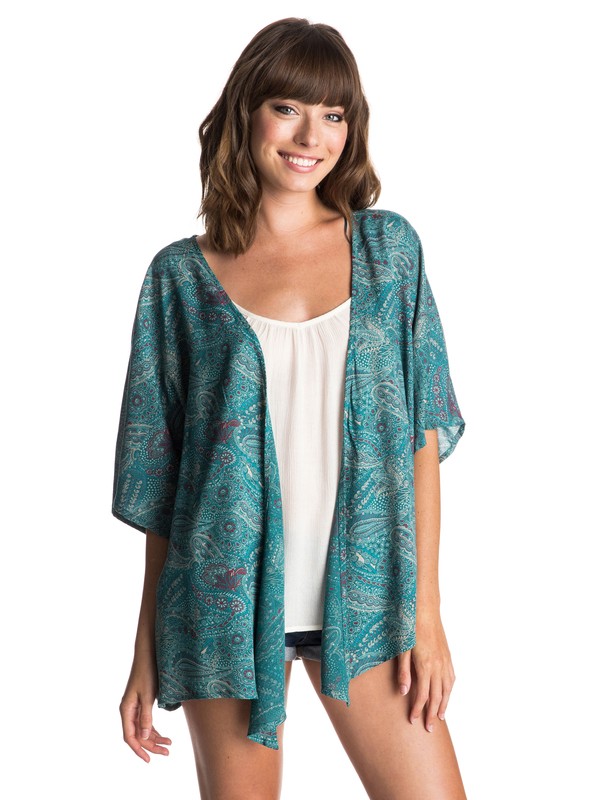 roxy, Canyonero Kimono Top, SHADED SPRUCE PAISLEY GALORE (bsr6) 0 Canyonero Kimono Top ARJWT03105 Roxy