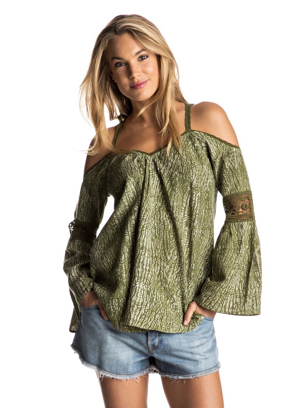 ALYSSA TOP ARJWT03136 0 Alyssa Cold Shoulder Top ARJWT03136 Roxy