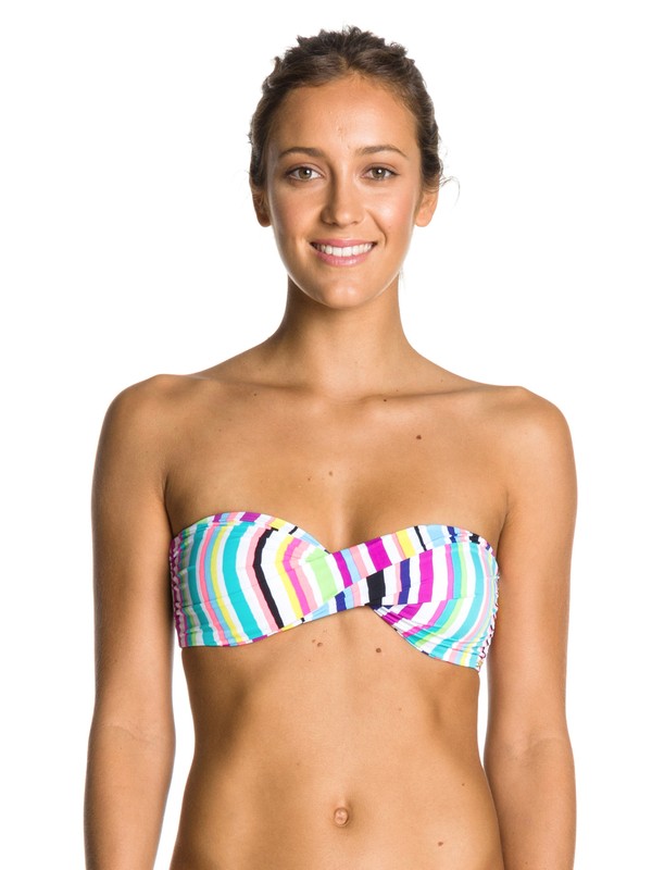 roxy, Sun Kissed Bandeau Bikini Top, SEASALT SUNKISSED (wbb3) 0 Sun Kissed Bandeau Bikini Top ARJX300026 Roxy