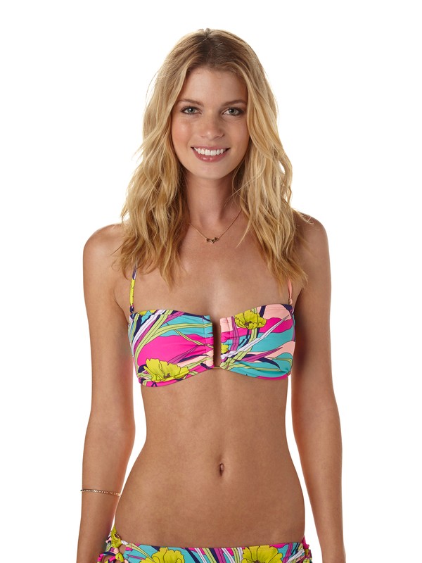 roxy, Island Dreams Bandeau Bikini Top, LJADE ISLAND DREAMS (bnf6) 0 Island Dreams Bandeau Bikini Top ARJX300029 Roxy