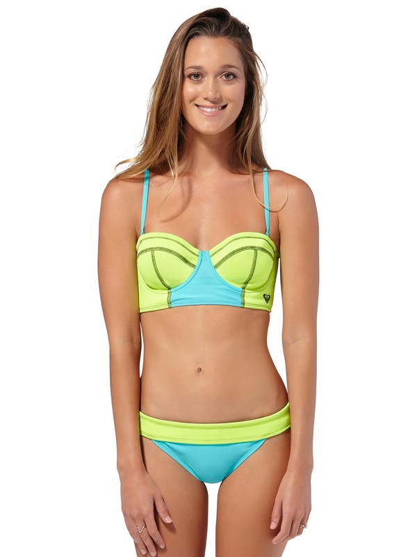 roxy, Neon Tide Bustia Bikini Top, NEON LIME (gjz0) 0 Neon Tide Bustia Bikini Top ARJX300064 Roxy