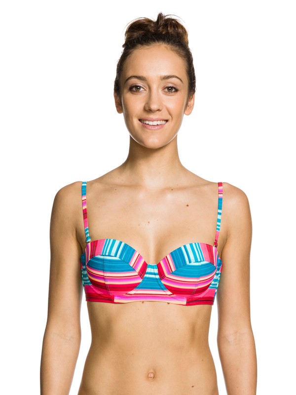 roxy, Coast Is Clear Underwire Bandeau Bikini Top, COAST IS CLEAR MOROCCAN BLUE S (bnv3) 0 Coast Is Clear Underwire Bandeau Bikini Top ARJX303001 Roxy