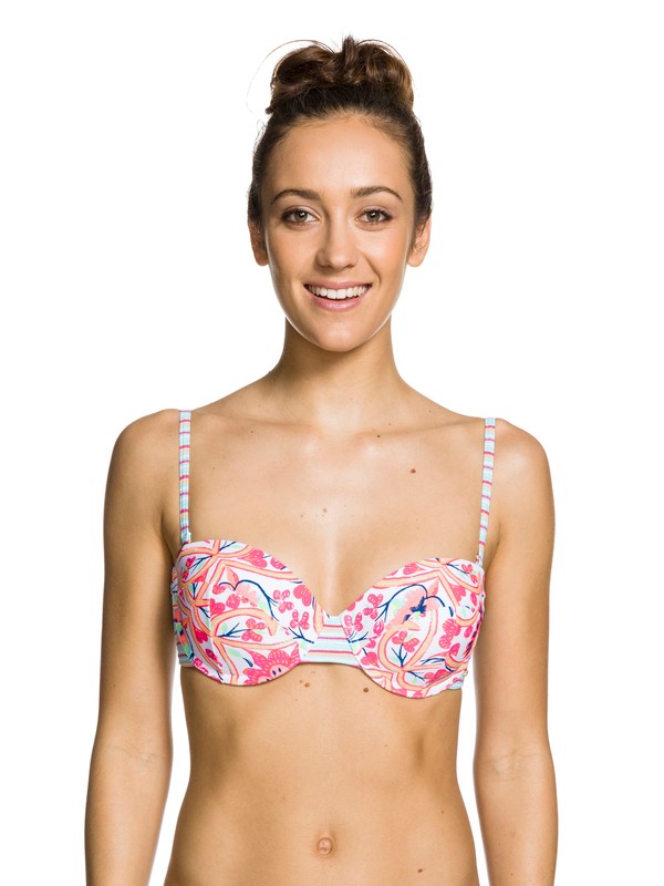roxy, Hippie Harmony Underwire Bandeau Top, HIPPIE HARMONY SEA SALT PRINT (wbb6) 0 Hippie Harmony Underwire Bandeau Top ARJX303009 Roxy