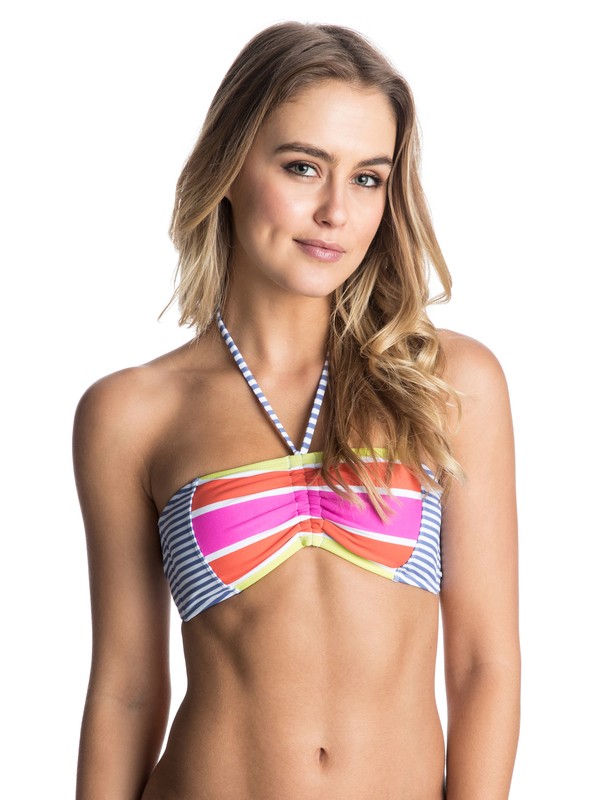 roxy, Sail Away Bandeau Bikini Top, SAIL AWAY PLACEMENT PRINT CHAM (pmk3) 0 Sail Away Bandeau Bikini Top ARJX303115 Roxy