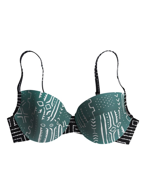 roxy, Border Line Underwire Bikini Top, BORDER LINE SHADED SPRUCE (bsr6) 0 Border Line Underwire Bikini Top ARJX303139 Roxy