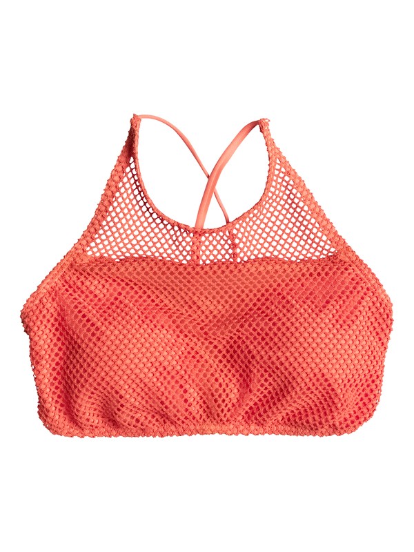 roxy, Festival Fun Crop Halter Bikini Top, FESTIVAL FUN CROCHET ELECTRIC (mle0) 0 Festival Fun Crop Halter Bikini Top ARJX303231 Roxy
