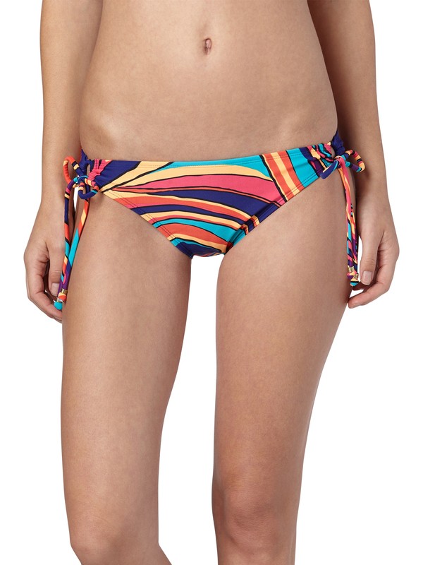 roxy, Brazilian Chic 70s Lowrider Tie Side Bottoms, DBLUE BRAZCHIC (pqs6) 0 Brazilian Chic 70s Lowrider Tie Side Bottoms ARJX400111 Roxy