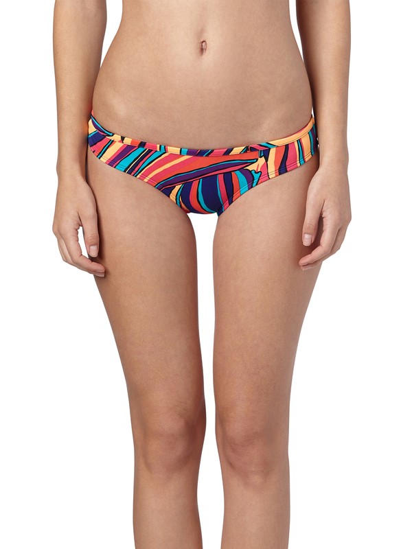 roxy, Brazilian Chic Criss Cross Cheeky Bottoms, DBLUE BRAZCHIC (pqs6) 0 Brazilian Chic Criss Cross Cheeky Bottoms ARJX400118 Roxy