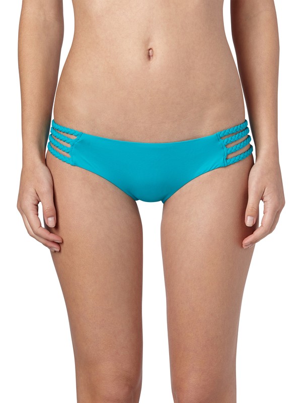 roxy, Fun & Flirty Braided Cheeky Bottoms, SW TILE BLUE (bnw0) 0 Fun & Flirty Braided Cheeky Bottoms ARJX400132 Roxy