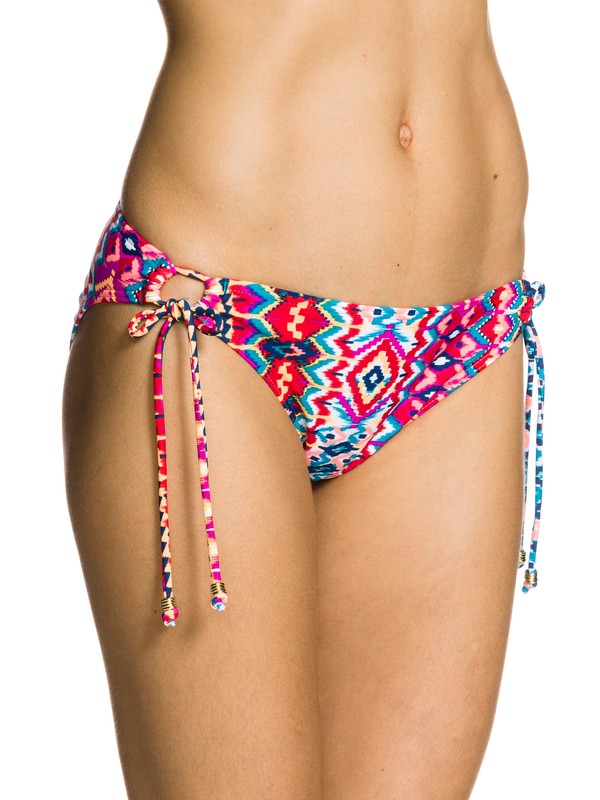 roxy, Morrocan Dream 70s Lowrider Tie Side Bottom, MOROCCAN DREAM SW AURORA RED P (rqg6) 0 Morrocan Dream 70s Lowrider Tie Side Bottom ARJX403009 Roxy