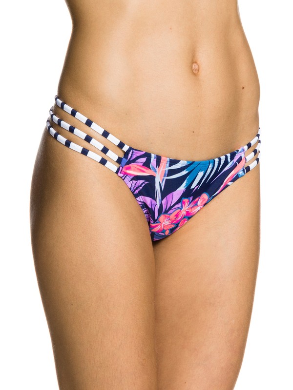 roxy, Tropical Daydream Reversible Strappy Mini Swim Bottom, TROPICAL DREAM 2 (btn6) 0 Tropical Daydream Reversible Strappy Mini Swim Bottom ARJX403032 Roxy