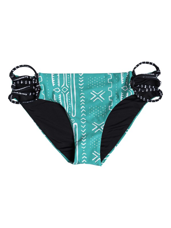 roxy, Border Line 70s Bikini Bottoms, BORDER LINE SHADED SPRUCE (bsr6) 0 Border Line 70s Bikini Bottoms ARJX403136 Roxy