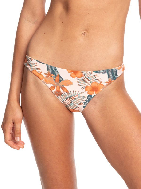 roxy, Strappy Love Reversible Mini Bikini Bottoms, CREAM TAN TROPICALABABA (tem6) 0 Strappy Love Reversible Mini Bikini Bottoms Beige ARJX403323 Roxy