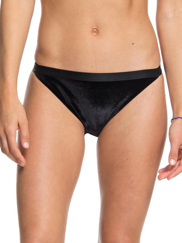 roxy, Western Escape Velvet Surfer Bikini Bottoms, ANTHRACITE (kvj0) 0 Western Escape Velvet Surfer Bikini Bottoms Black ARJX403330 Roxy