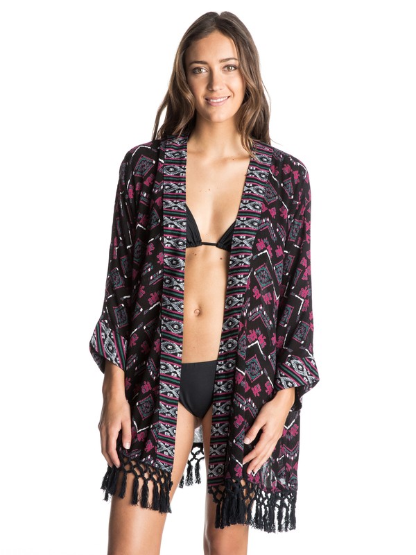 roxy, Traveling Gypsy Kimono Cover Up, TRAVELING GYPSY JADE (bmd6) 0 Traveling Gypsy Kimono Cover Up ARJX603060 Roxy