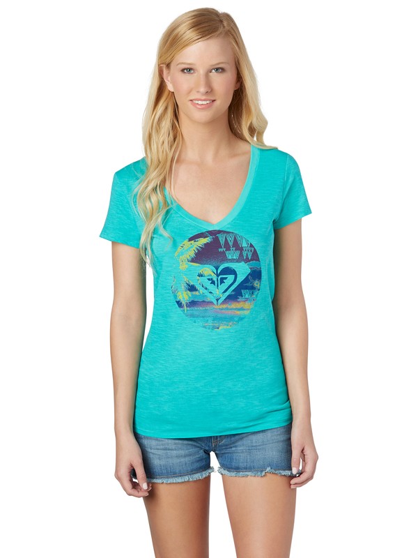roxy, Sunsets SV T-shirt, SPECTRA GREEN (gnq0) 0 Sunsets SV T-shirt ARJZT00424 Roxy
