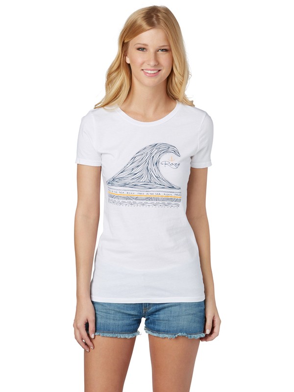 roxy, On The Wave SC T-shirt, SEA SALT (wbb0) 0 On The Wave SC T-shirt ARJZT00429 Roxy