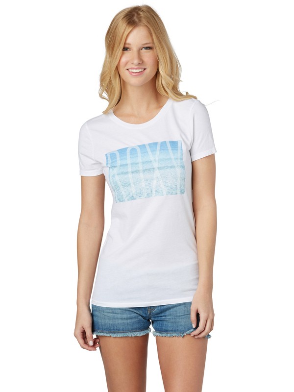 roxy, Rolling Tide SC T-shirt, SEA SALT (wbb0) 0 Rolling Tide SC T-shirt ARJZT00430 Roxy