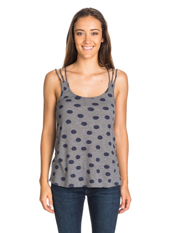 roxy, Sierra Polka Dot Tank Top, CHARCOAL HEATHER (kpgh) 0 Sierra Polka Dot Tank Top ARJZT03100 Roxy