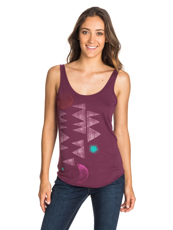 roxy, Night Skies SZ Tank, GRAPE WINE (psf0) 0 Night Skies SZ Tank ARJZT03124 Roxy