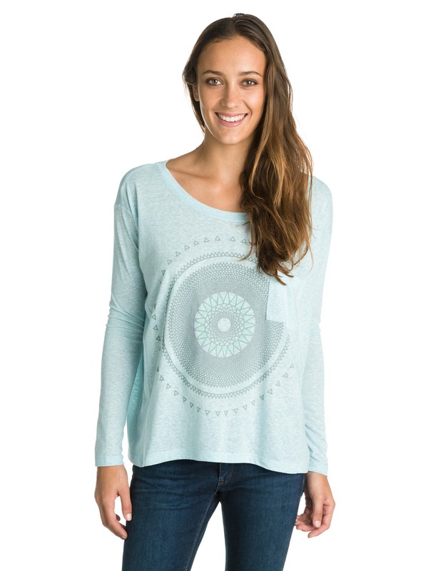 roxy, Medallion U1 Tee, CLOUD BLUE (bfl0) 0 Medallion U1 Tee ARJZT03161 Roxy