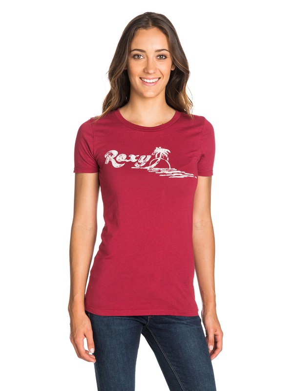 roxy, Old School SC T-Shirt, PORT (rrs0) 0 Old School SC T-Shirt ARJZT03166 Roxy
