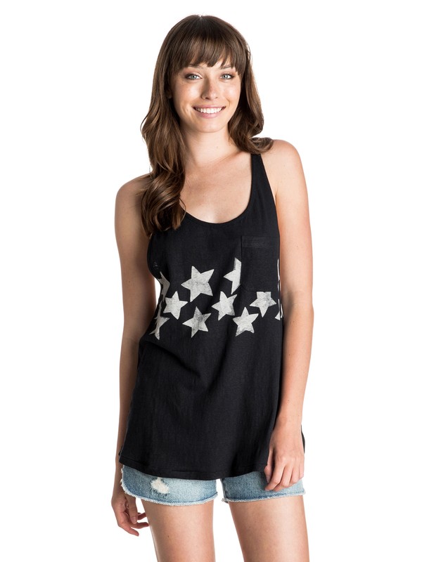 roxy, Stars Racerback Tank, TRUE BLACK (kvj0) 0 Stars Racerback Tank ARJZT03387 Roxy