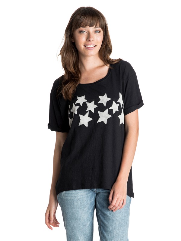 roxy, Stars Tee, TRUE BLACK (kvj0) 0 Stars Tee ARJZT03388 Roxy