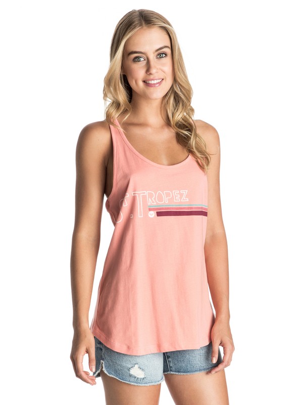 roxy, St. Tropez Racerback Tank, BURNT CORAL (mhp0) 0 St. Tropez Racerback Tank ARJZT03399 Roxy