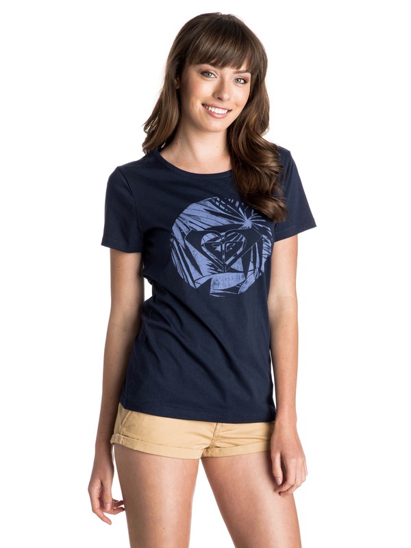 roxy, Canopy Palms Tee, PEACOAT (btn0) 0 Canopy Palms Tee ARJZT03550 Roxy