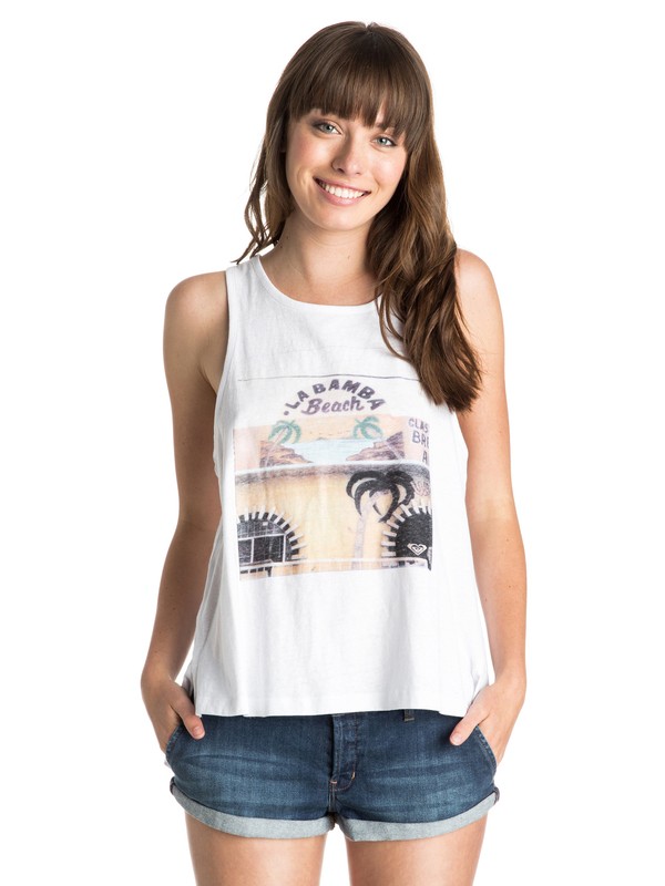 roxy, Baja Rising Open Back Tank, SEA SALT (wbb0) 0 Baja Rising Open Back Tank ARJZT03571 Roxy