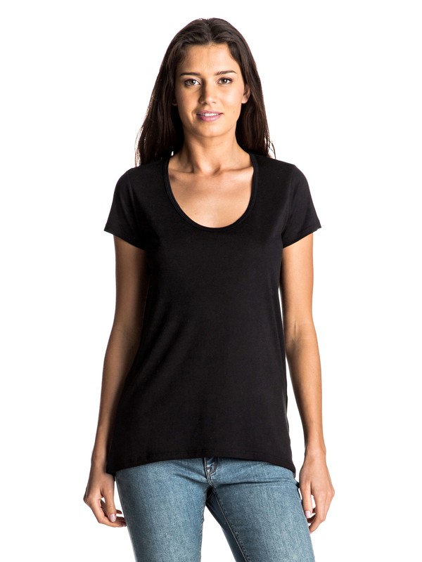 Lillia - Scoop Neck T-Shirt ARJZT03686 0 Lillia Tee ARJZT03686 Roxy