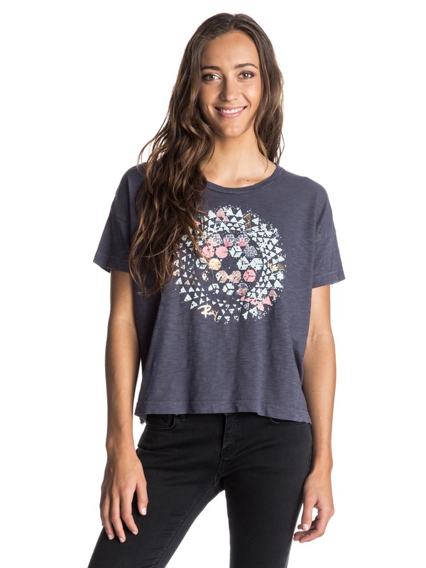 roxy, Jungle Street Tee, GRAYSTONE (krb0) 0 Jungle Street Tee ARJZT03716 Roxy