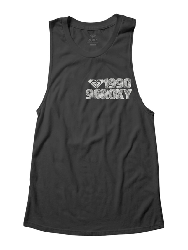 roxy, 90 Palm Muscle Tank, DARK MIDNIGHT (kry0) 0 90 Palm Muscle Tank ARJZT04121 Roxy
