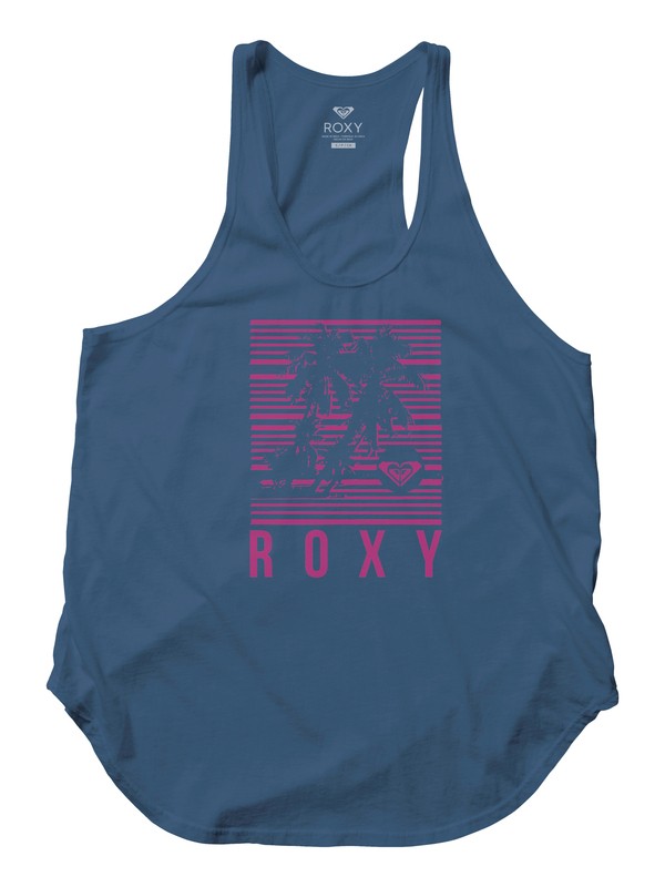 roxy, Window To Soul Racerback Tank, TRUE NAVY (bpz0) 0 Window To Soul Racerback Tank Blue ARJZT04158 Roxy
