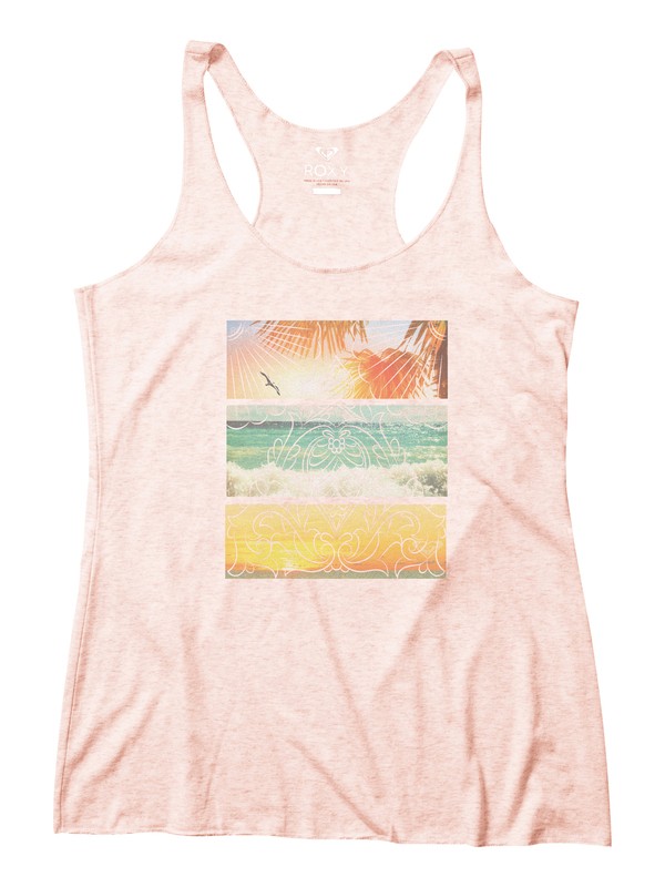 roxy, Sunkisser Racerback Tank, CHINTZ ROSE (mdy0) 0 Sunkisser Racerback Tank ARJZT04161 Roxy