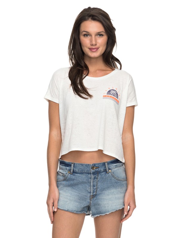SUNSET DREAM BOYFRIEND CROP ARJZT04348 0 Sunset Dream Friend - Crop Top ARJZT04348 Roxy