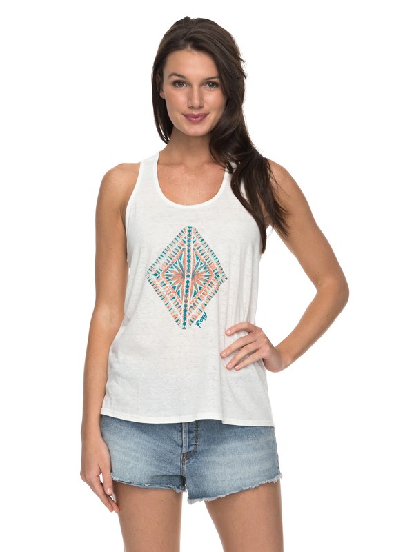 DIAMOND IN THE ROUGH TWIST TAN ARJZT04351 0 Diamond In The Rough Twist - Vest Top ARJZT04351 Roxy