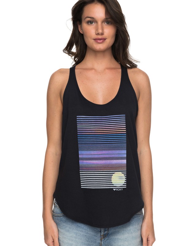 roxy, Beach Blanket Tank Top, ANTHRACITE (kvj0) 0 Beach Blanket Tank Top ARJZT04353 Roxy