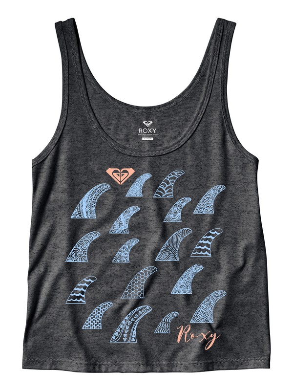roxy, FIN WALL RINGER TANK, ANTHRACITE (kvj0) 0 FIN WALL RINGER TANK ARJZT04572 Roxy