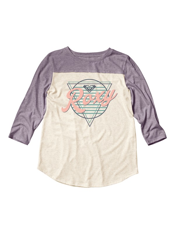 SUNSET SUNRISE FOOTBALL TEE ARJZT04574 0 Sunset Sunrise Long Sleeve Baseball Tee ARJZT04574 Roxy