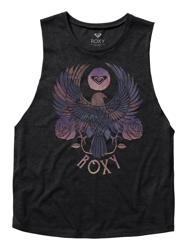 roxy, Rosewings Muscle Tee, ANTHRACITE (kvj0) 0 Rosewings Muscle Tee ARJZT04687 Roxy