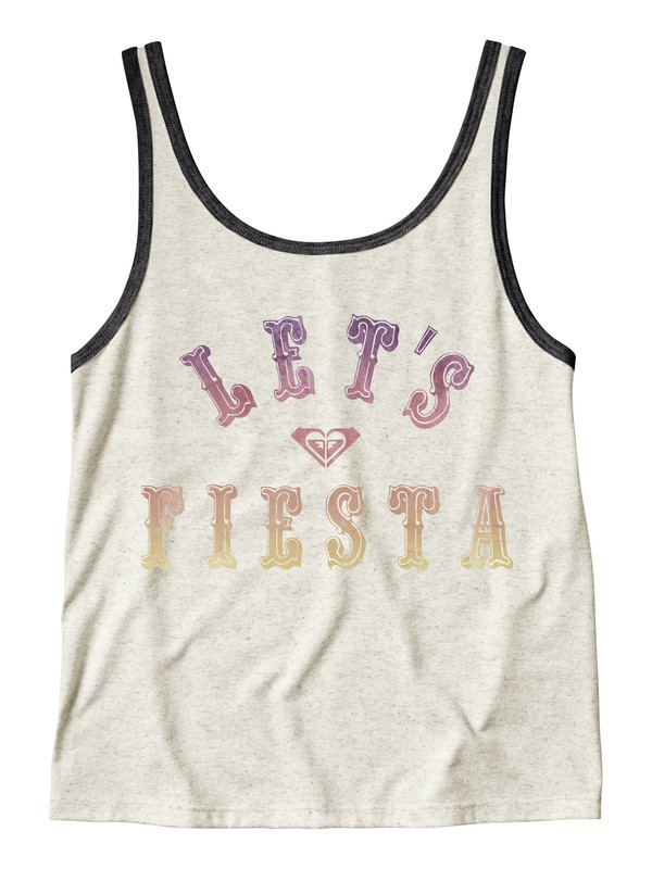 LET'S FIESTA RINGER TANK ARJZT04691 0 Let's Fiesta Ringer Tank Top ARJZT04691 Roxy
