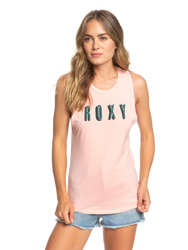 roxy, ROXY Canyon Sleeveless Tee, SALMON (mfg0) 0 ROXY Canyon Sleeveless Tee Pink ARJZT05188 Roxy