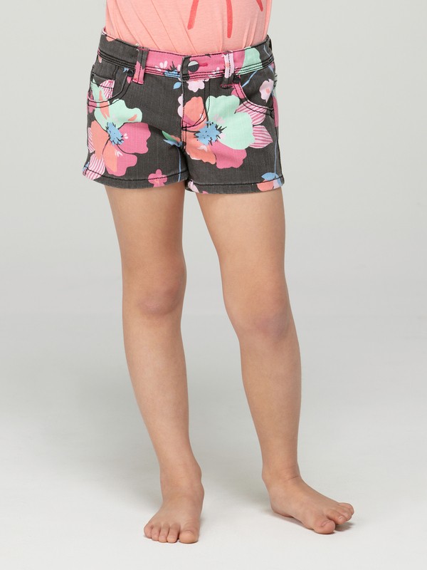 roxy, Girls 2-6 Ferris Wheel Shorts, TRUE BLACK PATTERN (bsy) 0 Girls 2-6 Ferris Wheel Shorts ARLDS00001 Roxy